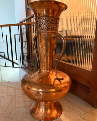 Grande vaso in rame battuto artigianale