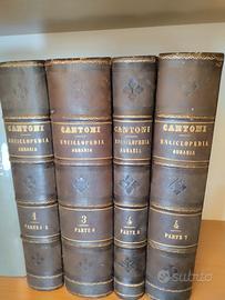 ENCICLOPEDIA AGRARIA CANTONI 4 VOLUMI DEL 1880