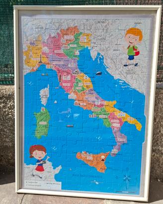 quadro puzzle scuola
