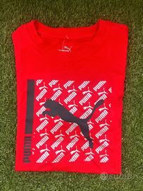 T-shirt Puma rossa 14-16 anni nuova con cartellino