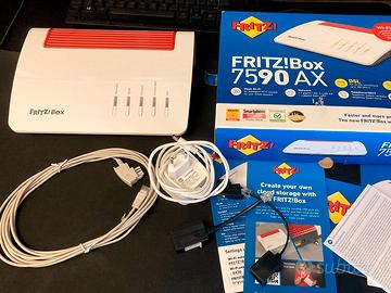 Fritz Box 7590 AX Modem Router per Fibra e Adsl