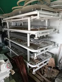 4 letti con schienale regolabile 