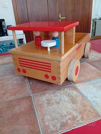 Camion giocattolo in legno Tofa anni 60/70