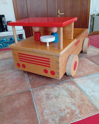 Camion giocattolo in legno Tofa anni 60/70