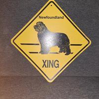 Cane Terranova Newfoundland Dog Sign