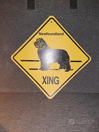 Cane Terranova Newfoundland Dog Sign