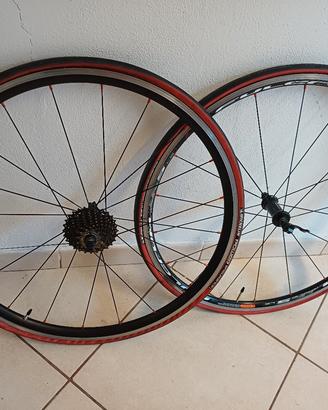 coppia ruote fulcrum 5 con pacco pignoni