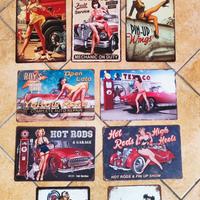 Targhe in metallo vintage