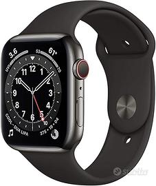Apple Watch Series 6 GPS+Cellulare, 44mm Acciaio
