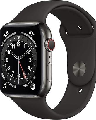 Apple Watch Series 6 GPS+Cellulare, 44mm Acciaio