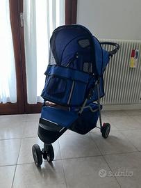 Passeggino per Cani e Gatti a 3 Pieghevole