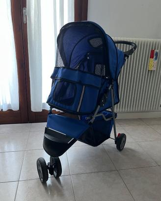 Passeggino per Cani e Gatti a 3 Pieghevole