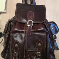 zaino vero cuoio