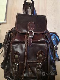 zaino vero cuoio