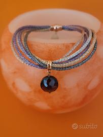 Ippocampo - bracciale multifilo lurex 