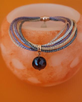 Ippocampo - bracciale multifilo lurex 