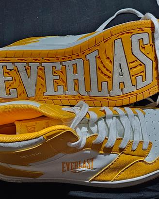 sneakers alte da uomo Everlast bianche e gialle