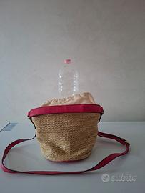 Borsa KOAN a secchiello  in paglia 