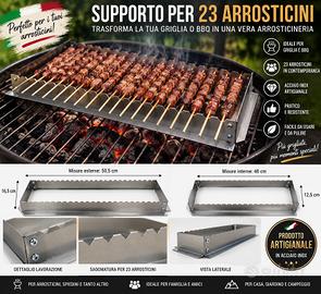 SUPPORTO ARROSTICINI GRIGLIA-BBQ