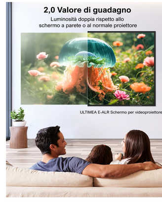 Schermo proiettore 100” interni/esterni NUOVO