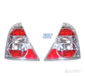 FANALI PER RENAULT CLIO 98- LOOK LEXUS FONDO CROMA