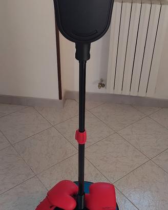 Punching ball bambino boxe con guantoni 4OZ nero-r