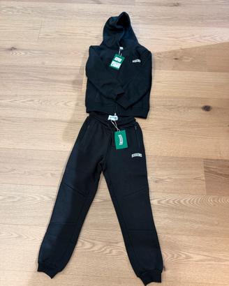 Tuta Higgins nera completa felpa e pantaloni 7 y