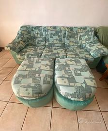 Coppia di divani (1 divano-letto)