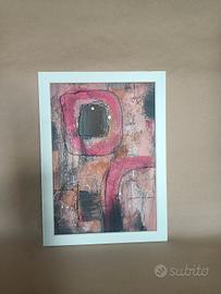 Quadro astratto originale su carta 