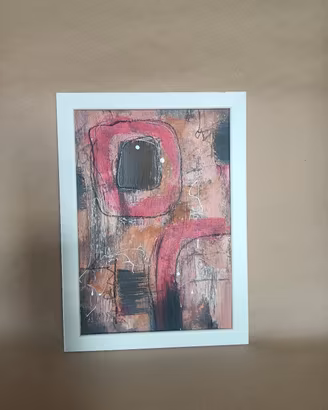 Quadro astratto originale su carta 