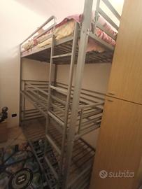 letto a castello 3 posti 