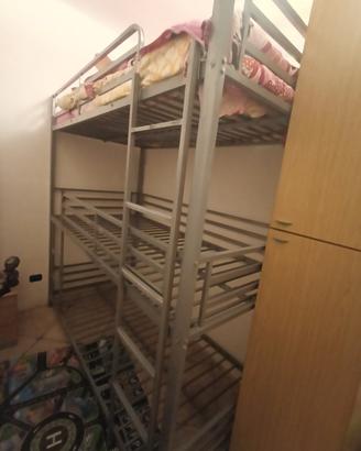 letto a castello 3 posti 