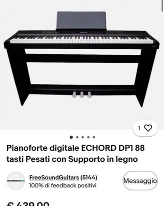 Pianoforte digitale ECHORD DP1 Nuovo