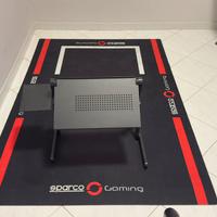 Tappeto Sparco per simulatore+Porta Tastiera Pc