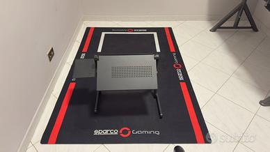 Tappeto Sparco per simulatore+Porta Tastiera Pc