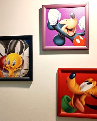 Quadri vari Personaggi cartoni animati