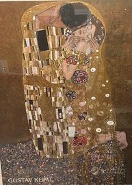 Quadro stampa di Gustav Klimt.Titolo:Il bacio.