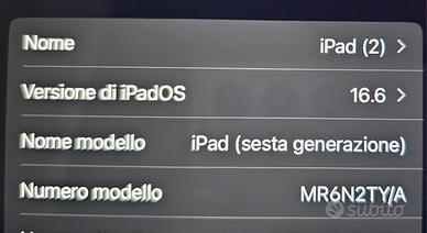 ipad 6 generazione