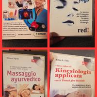 4 DVD del benessere Massaggio, Yoga e Medicina 