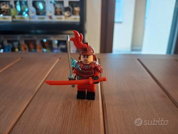 Lego minifigure Samurai rosso