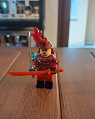 Lego minifigure Samurai rosso