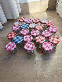 Set 22 vasetti barattoli in vetro da 30g