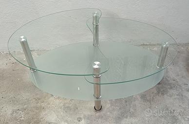 Tavolino in vetro 