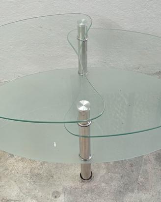 Tavolino in vetro 