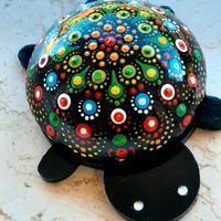 tartaruga fermacarte dipinta mano  soprammobile