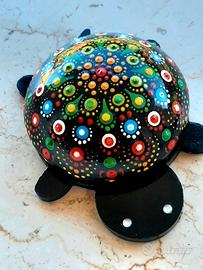 tartaruga fermacarte dipinta mano  soprammobile