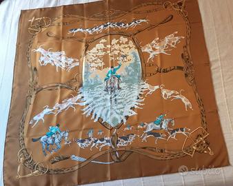 Foulard in seta Hermes le-bien-aller  vintage     
