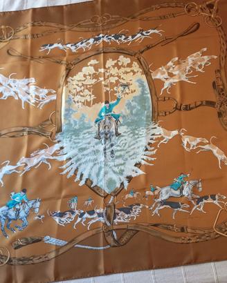 Foulard in seta Hermes le-bien-aller  vintage     