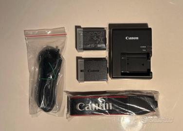 Kit 2 batterie Canon LP-E10 con caricabatterie