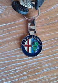 Portachiavi con stemma Alfa Romeo a colori